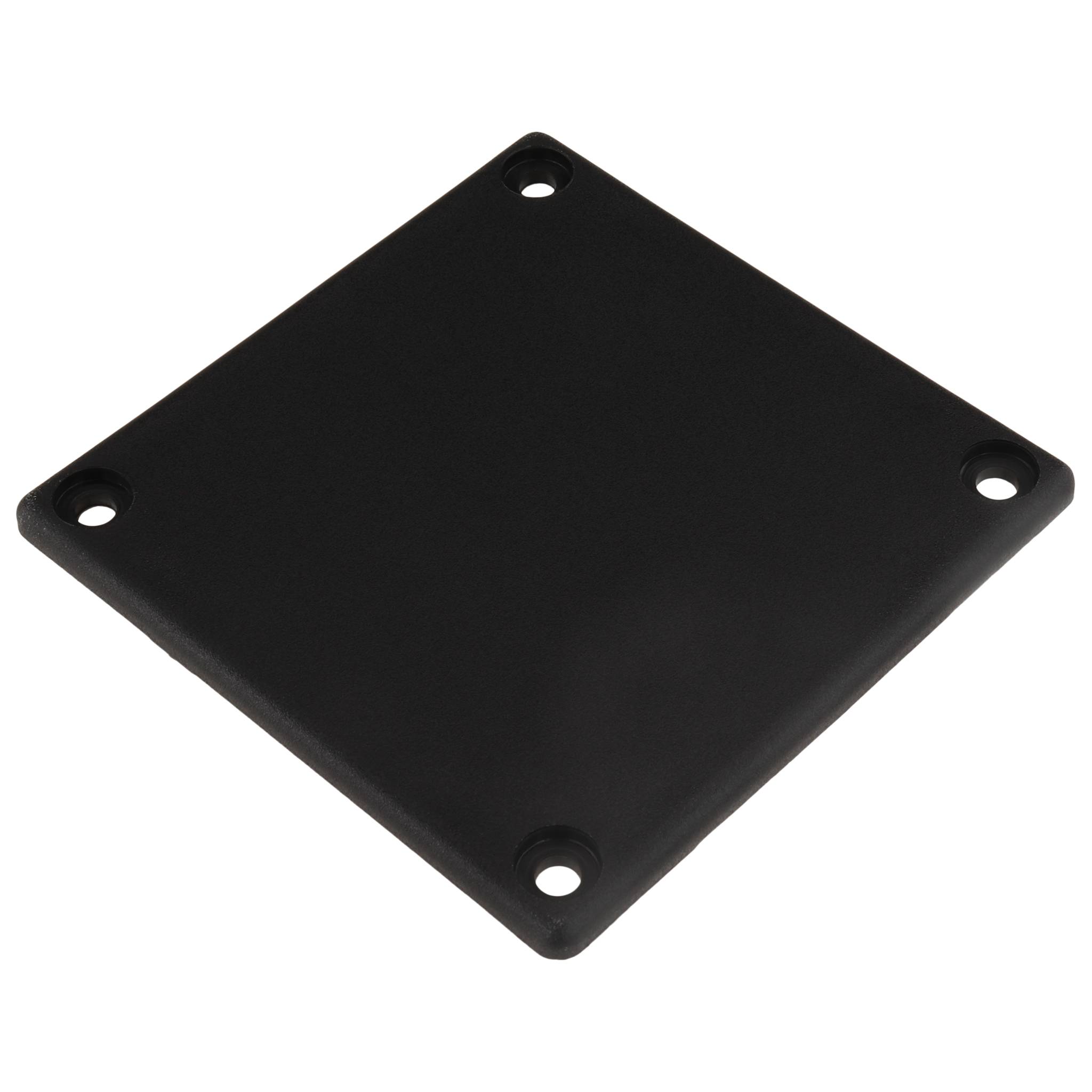 Kappe, Abdeckkappe für Kanalprofil, 80x80, Kunststoff PA glasfaserverstärkt, schwarz