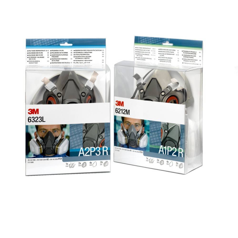 3M Deutschland Halbmasken-Set 6212M (VE4)