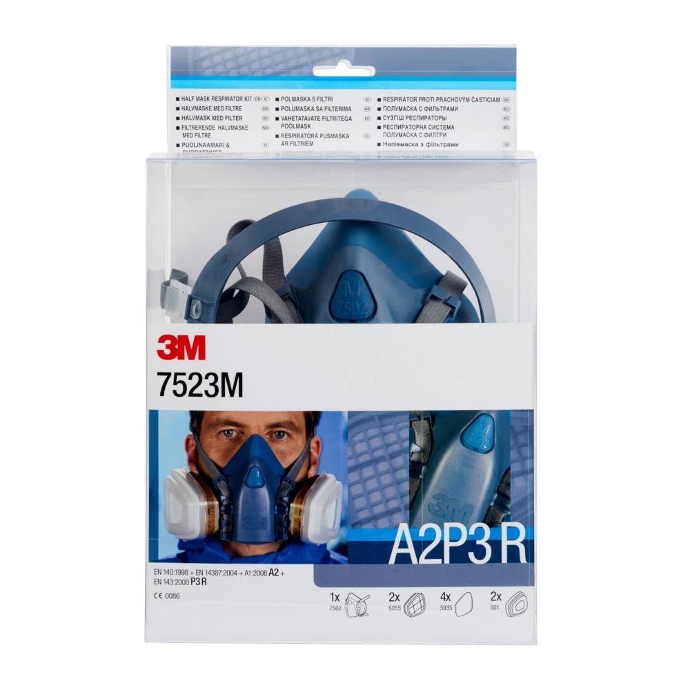 3M Deutschland Halbmasken-Set 7523M (VE4)