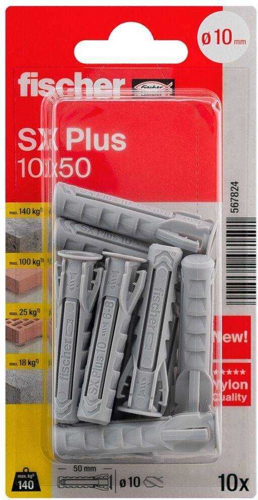 Fischer Deutschl. Dübel SX Plus SXPlus10x50K(VE10)
