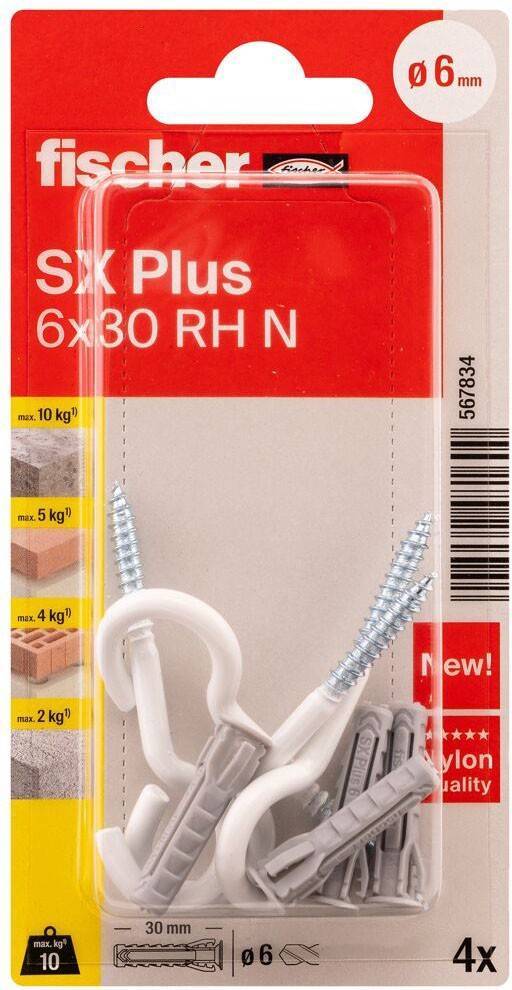 Fischer Deutschl. Dübel SX Plus SXPlus6x30RHNK(VE4)