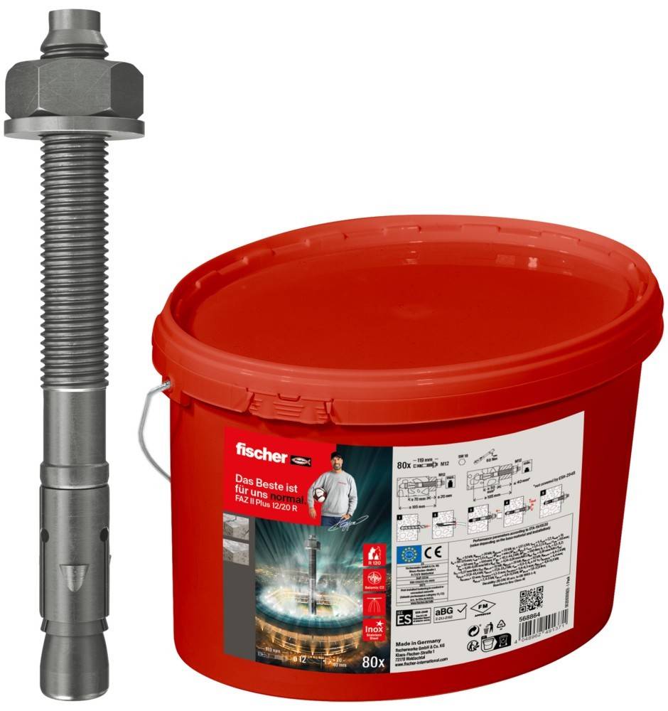 Fischer Deutschl. Bolzenanker FAZIIPl12/20R(VE80)