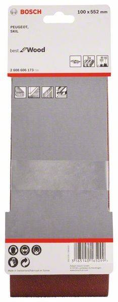 Bosch Power Tools PRO X440 Schleifband, 100 2608606173 (VE3)