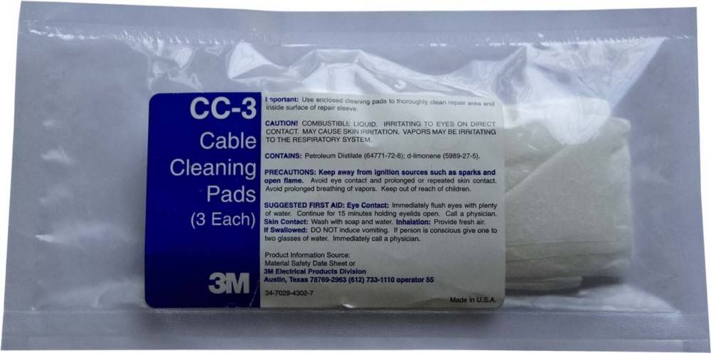 3M Deutschland Kabelreinigungstuch CC-3(VE3)