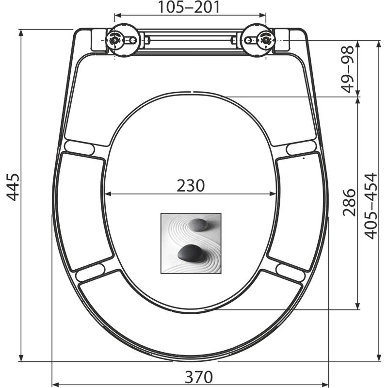 Alcadrain A604 ZEN WC-Sitz universal SOFTCLOSE, Duroplast
