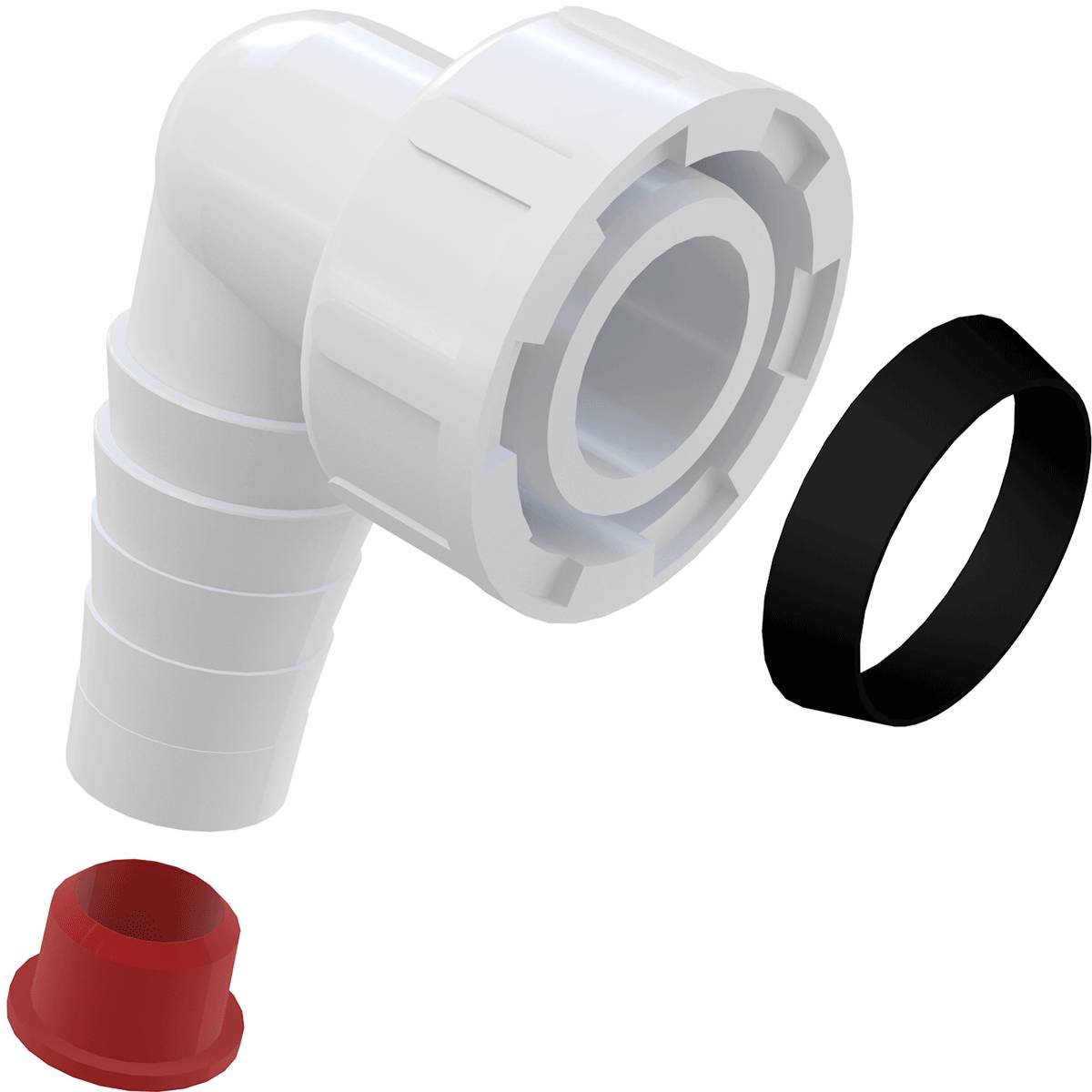 Alcadrain Gerätenanschluss komplett G1" 17–23 mm Schlauchanschluss