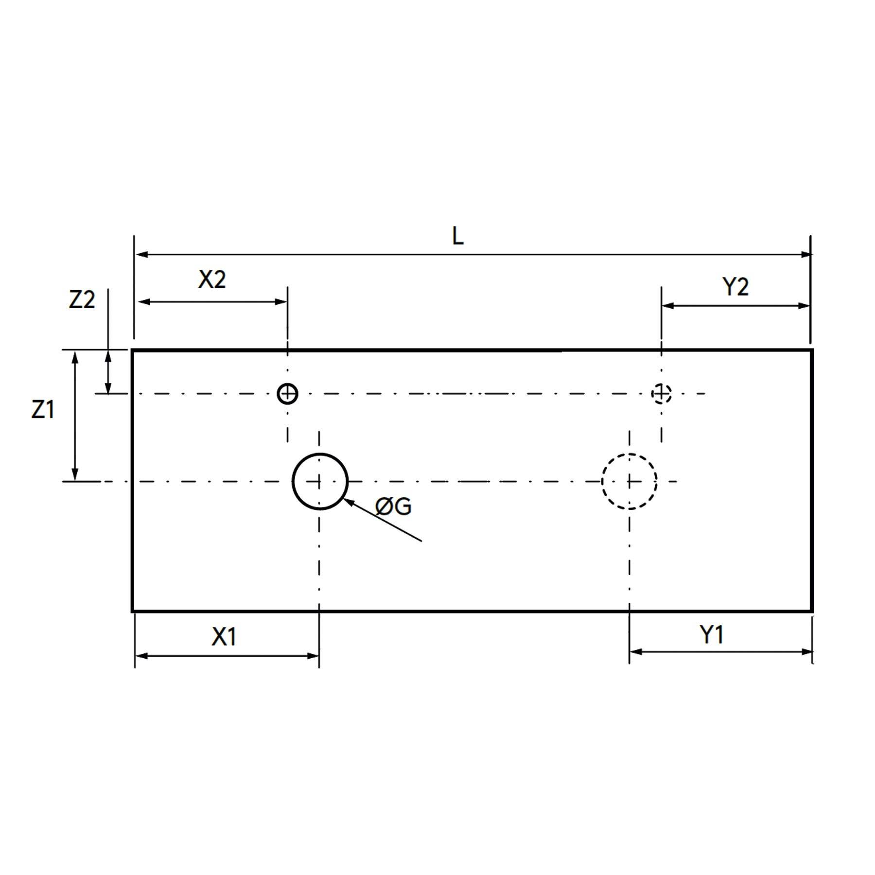Waschtisch-Platte von 1010 bis 1210 WEIßER MARMOR 12 mm
