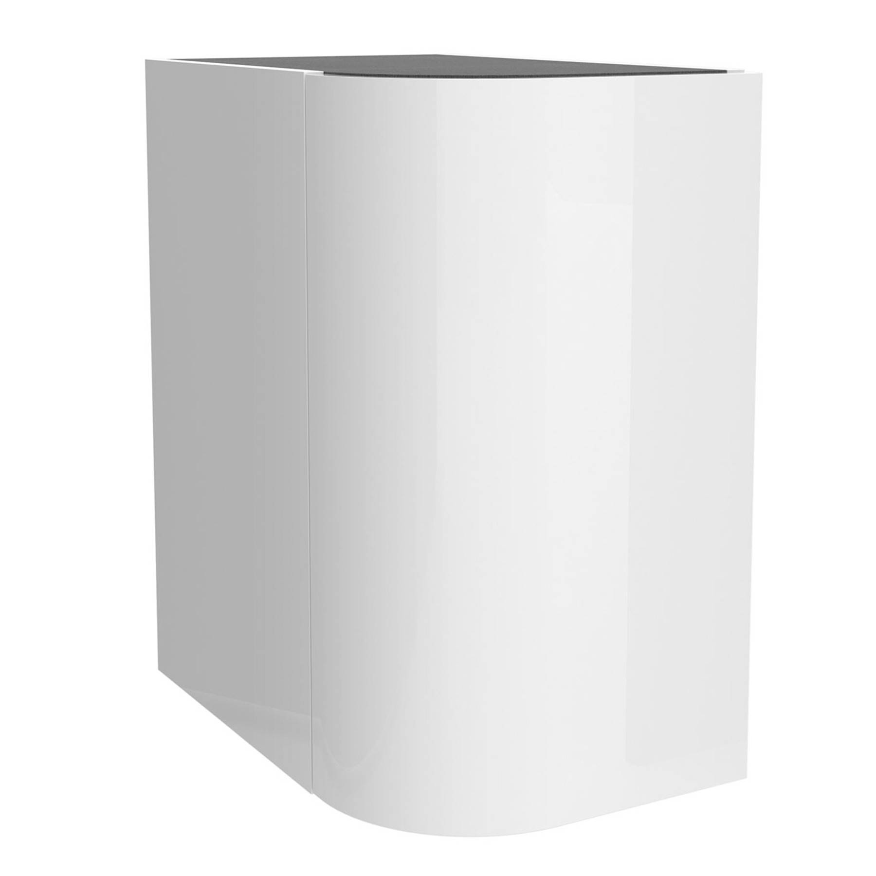 Salgar Schrankelement wandhängend ALLIANCE 300 links / rechts 1 geschwungene Tür zum Öffnen mit Pushsystem WEIß GLÄNZEND 300 x 540 x 450 mm