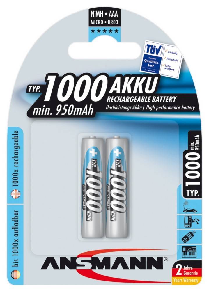 Hückmann Akku 1,2V Micro AAA 119349(VE 2)