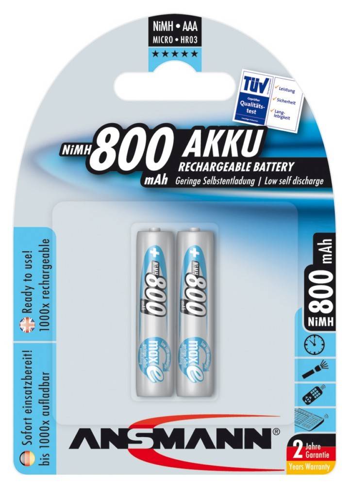 Hückmann Akku 1,2V Micro AAA 123799(VE 2)