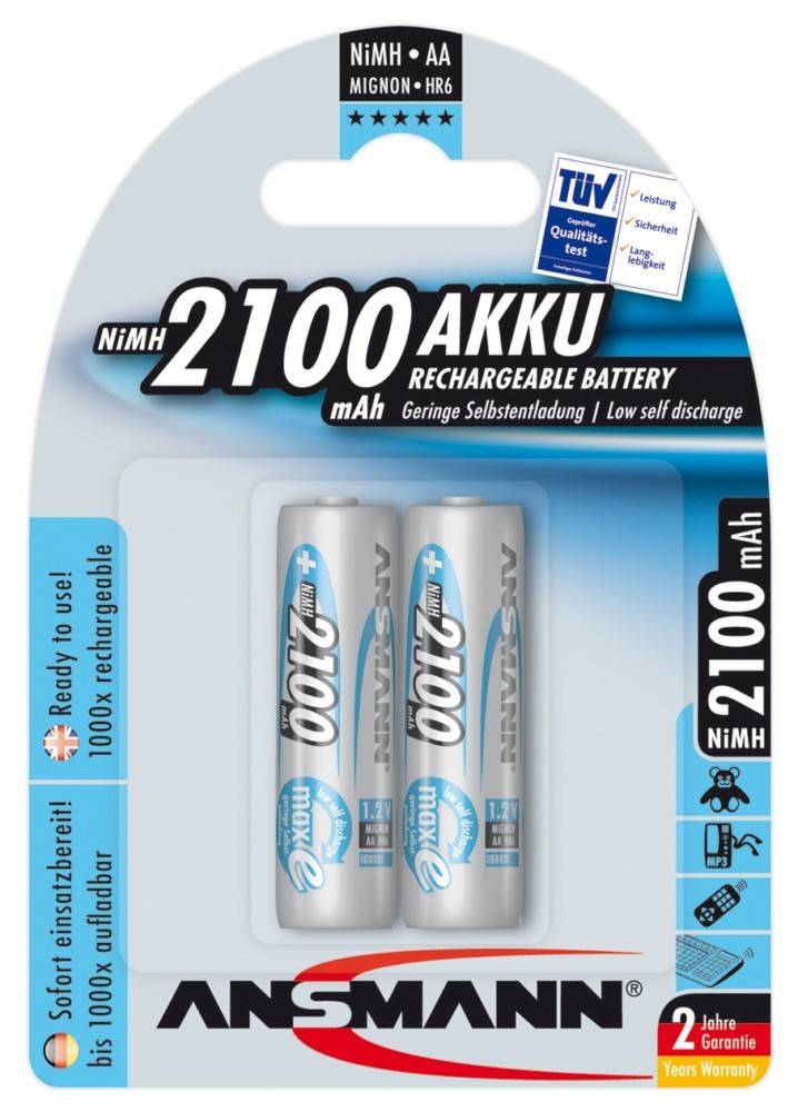 Hückmann Akku 1,2V Mignon AA 123800(VE 2)