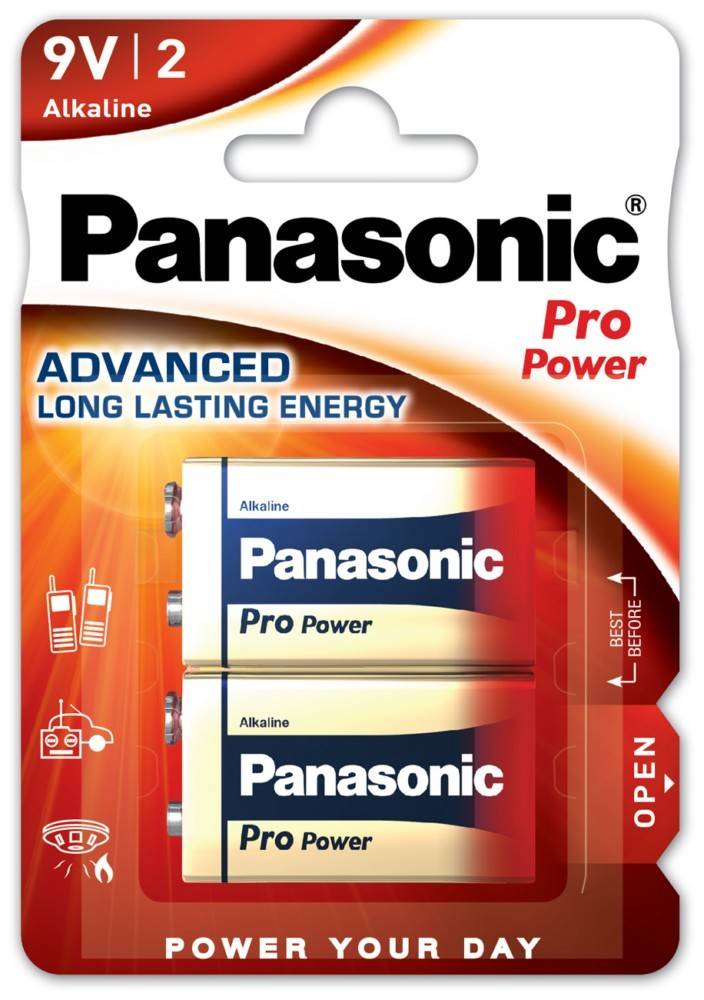 Hückmann Batterie 9V Block 6LR61PPG/2BP(VE 2)