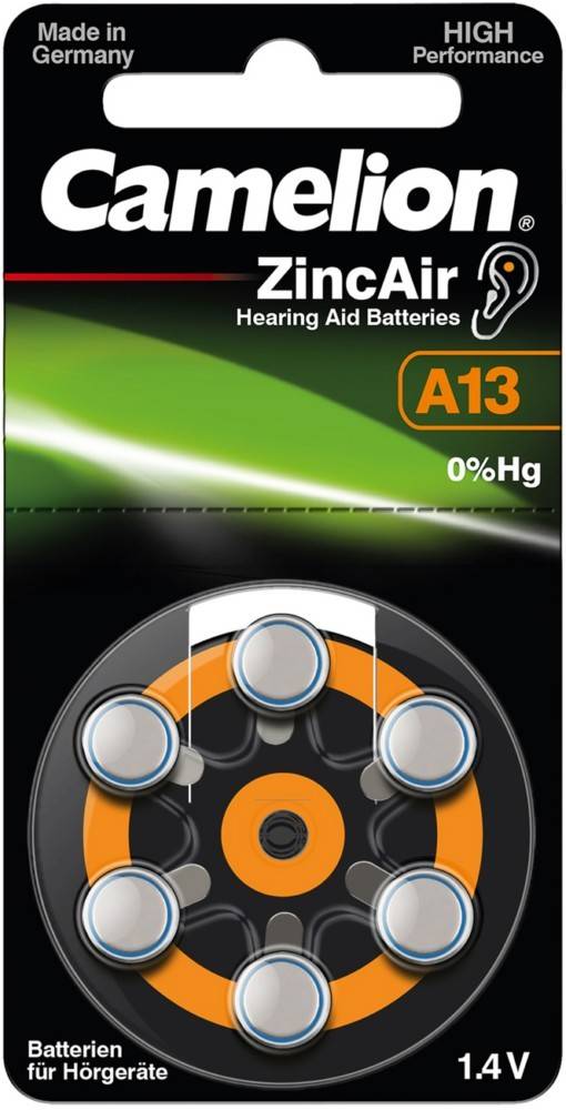 Hückmann Hörgerätebatterie 1,4V A13/ZL 13/BP6(VE 6)