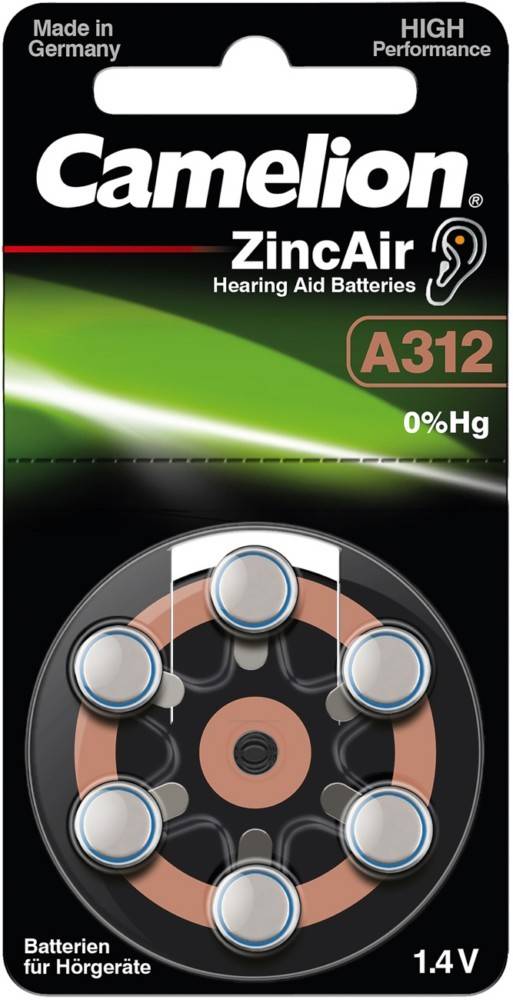 Hückmann Hörgerätebatterie 1,4V A312/ZL 312(VE 6)