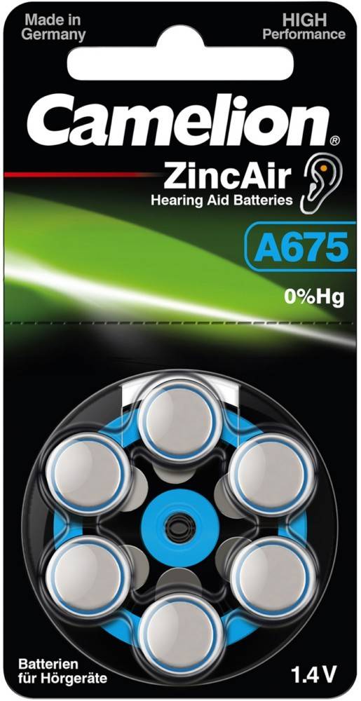 Hückmann Hörgerätebatterie 1,4V A675/ZL 675(VE 6)