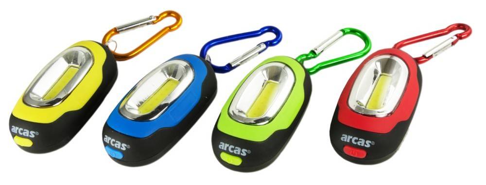 Hückmann Schlüsselbundleuchte COB Karabin.(VE 24)