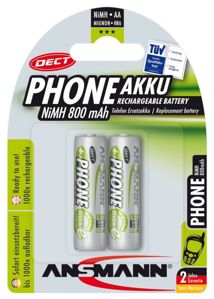 Hückmann Akku 1,2V Mignon AA Dect Mignon(VE 2)