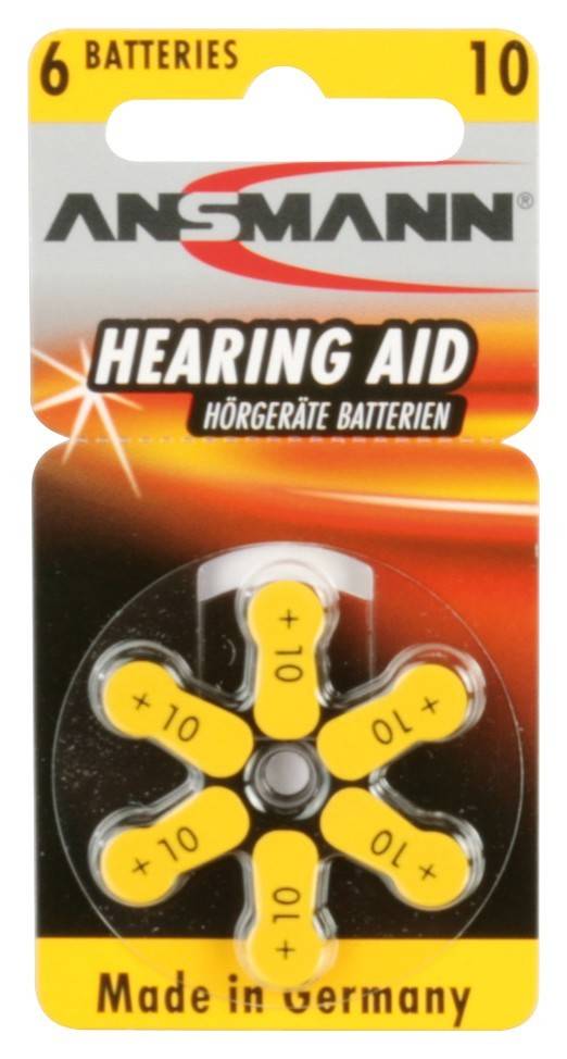 Hückmann Hörgerätebatterie 1,4V Hearing Aid 10(VE 6)