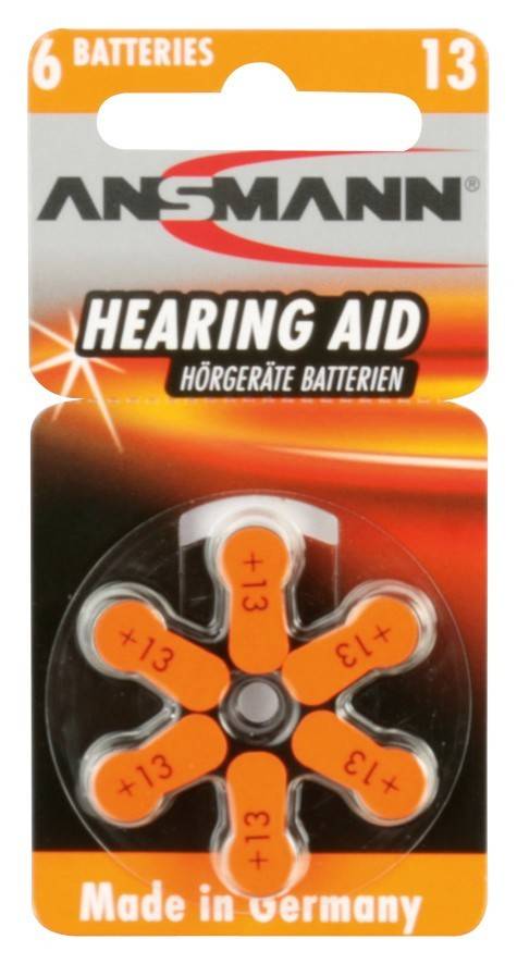 Hückmann Hörgerätebatterie 1,4V Hearing Aid 13(VE 6)