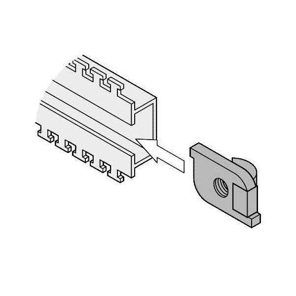 Schroff Schiebemutter 21101127 (VE100)