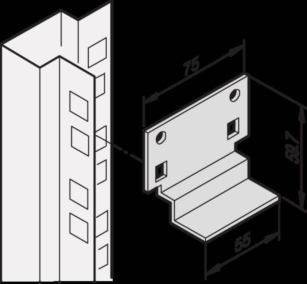Schroff Kurzgleitschienenpaar 20118592 (VE2)