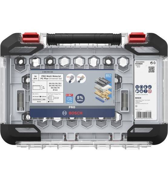 Bosch PRO Multi Material PC Plus Numbernset, 14-teilig