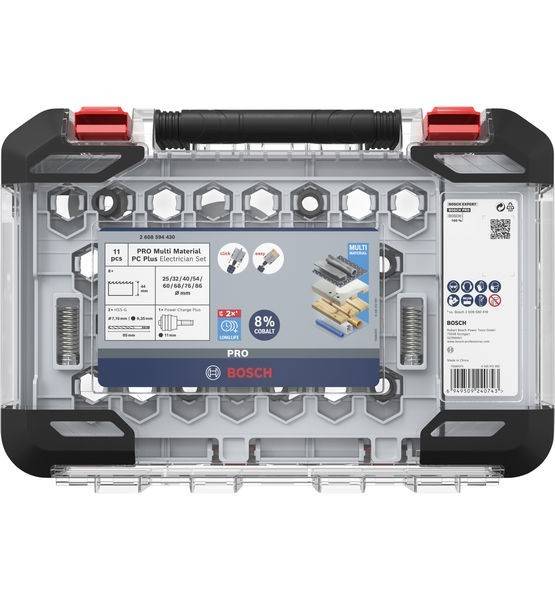 Bosch Pro Mehrmaterial-Packung Extraktionssatz, 11-teilig, umfasst verschiedene Bittypen mit 8% Kobalt für Bohrerleistung.