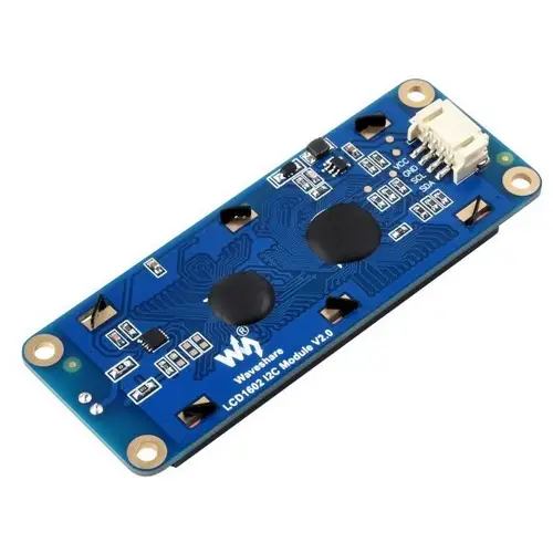 Waveshare LCD1602 I2C Display Modul, 16x2 Zeichen-LCD, AiP31068 Treiber, 3,3-5V - Farbe: Grau Waveshare LCD1602 I2C Display Modul, 16x2 Zeichen-LCD, AiP31068 Treiber, 3,3-5V - Farbe: Grau