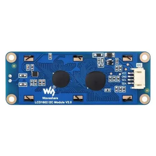 Waveshare LCD1602 I2C Display Modul, 16x2 Zeichen-LCD, AiP31068 Treiber, 3,3-5V - Farbe: Grau Waveshare LCD1602 I2C Display Modul, 16x2 Zeichen-LCD, AiP31068 Treiber, 3,3-5V - Farbe: Grau