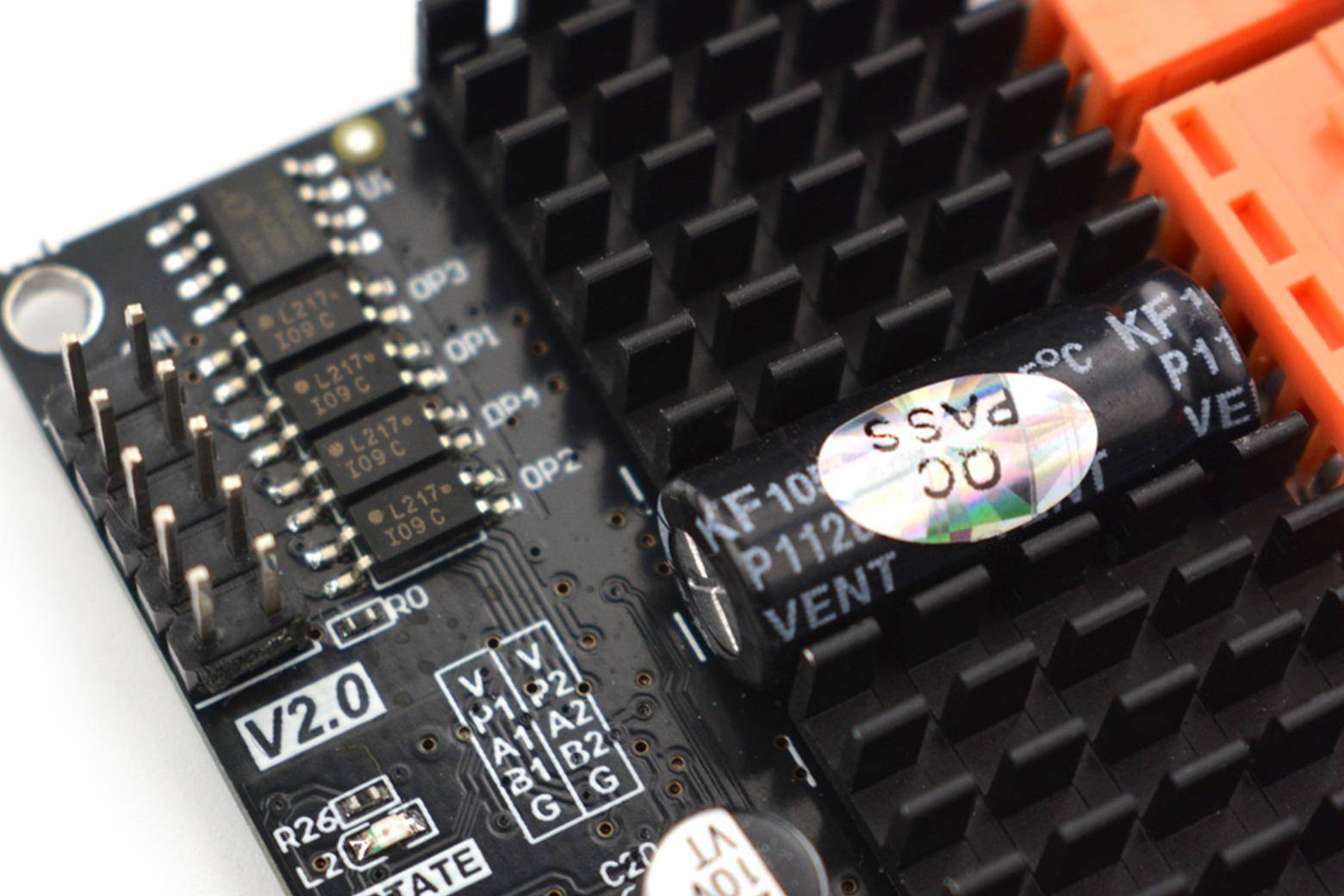 DFRobot Dual-Channel DC Motor Driver-12A, PWM, 6,5-37V, 12A kontinuierlich, 70A Spitzenstrom