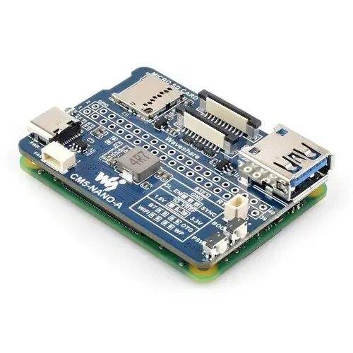 Waveshare Nano Base Board A, für Raspberry Pi CM5, USB 3.2 Gen1, MIPI, GPIO 40-Pin, 5V Waveshare Nano Base Board A, für Raspberry Pi CM5, USB 3.2 Gen1, MIPI, GPIO 40-Pin, 5V
