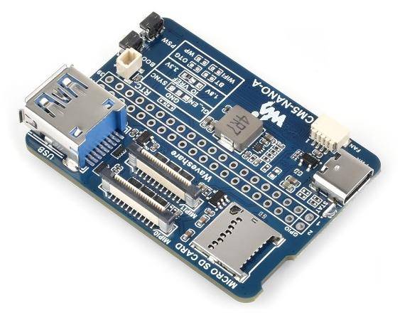 Waveshare Nano Base Board A, für Raspberry Pi CM5, USB 3.2 Gen1, MIPI, GPIO 40-Pin, 5V