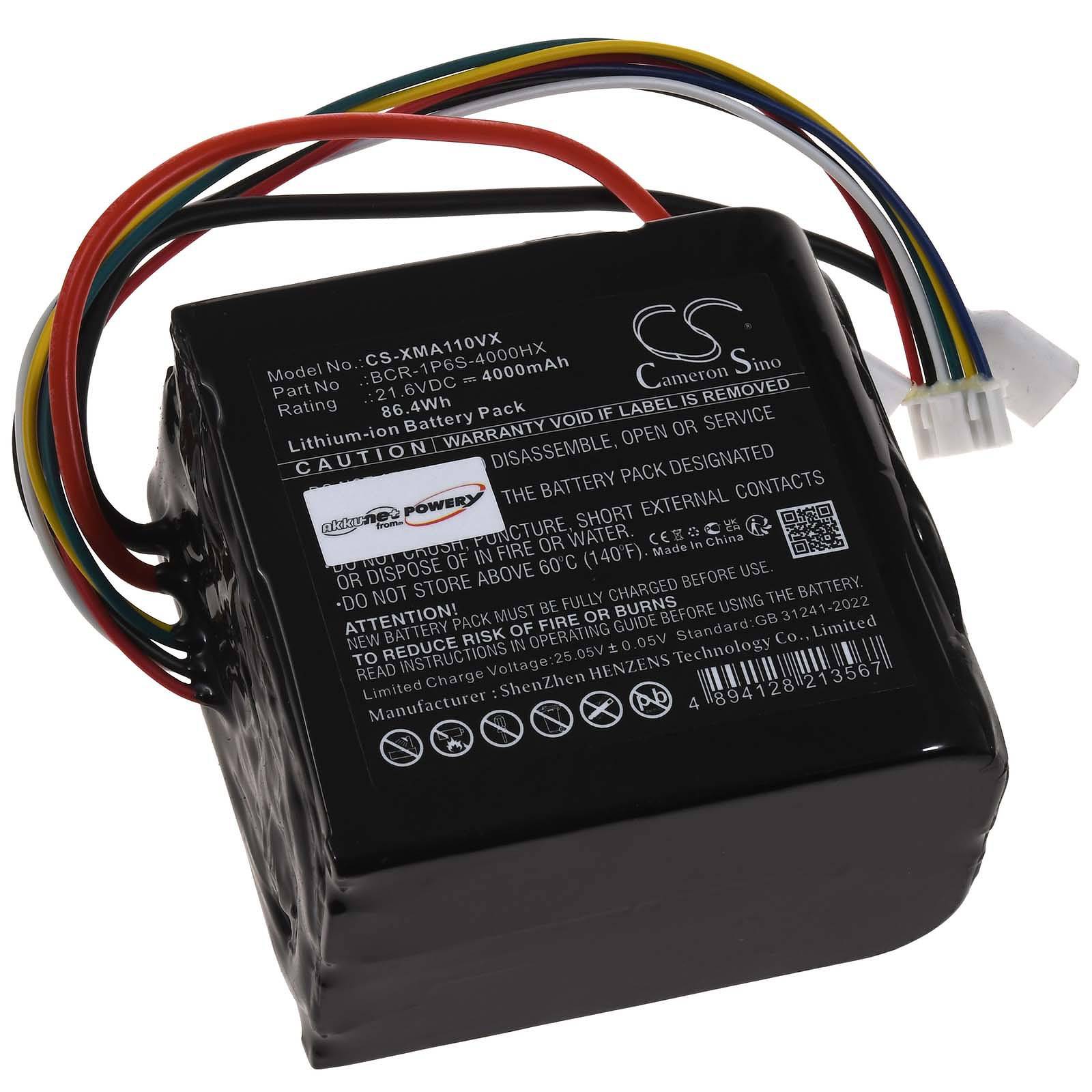 Powery Akku für Roborock WD2H1A taubsauger, 21,6V, Li-Ion