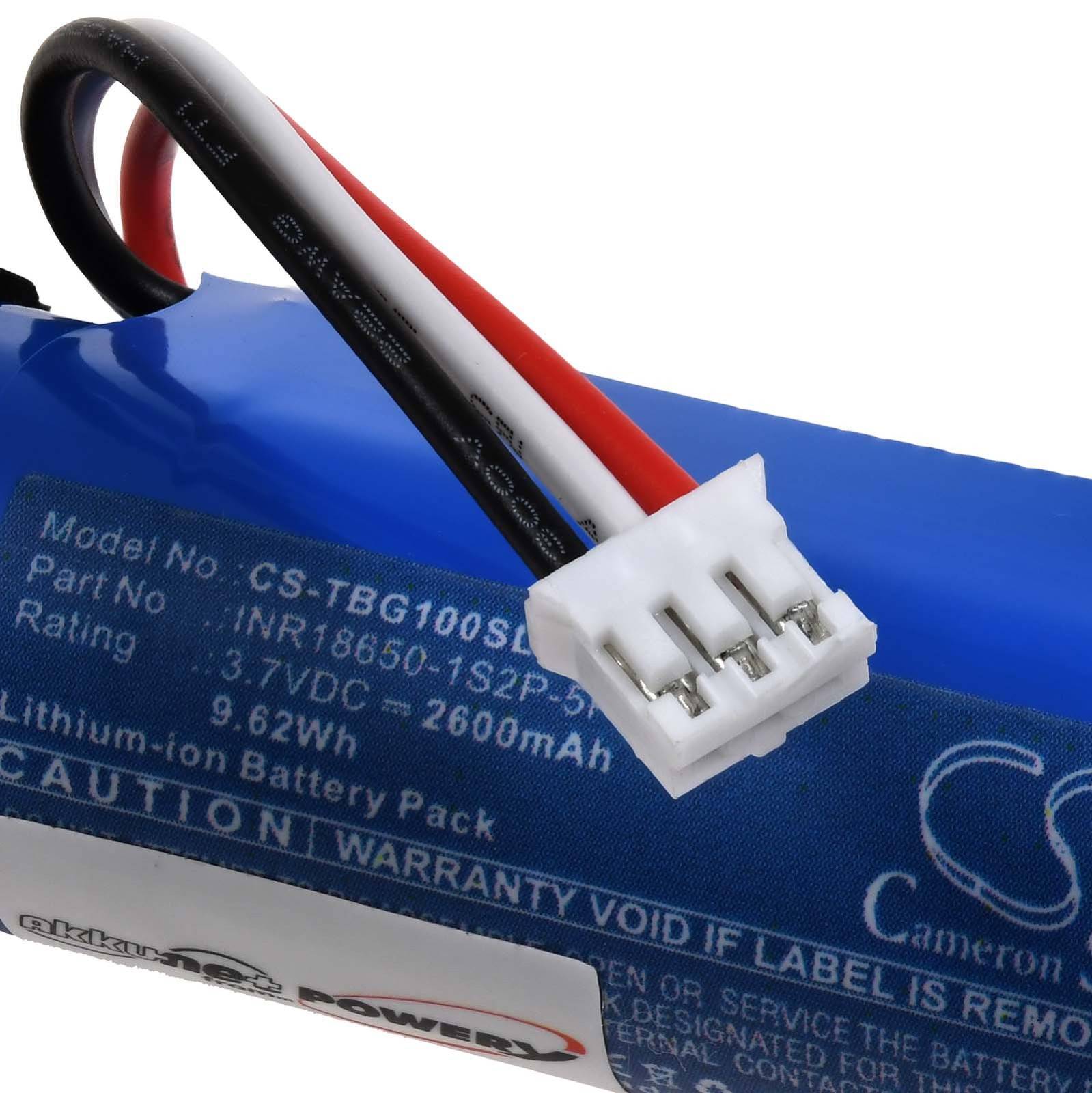 Powery Akku kompatibel mit Teufel Typ INR18650-1S2P-5P, 3,7V, Li-Ion