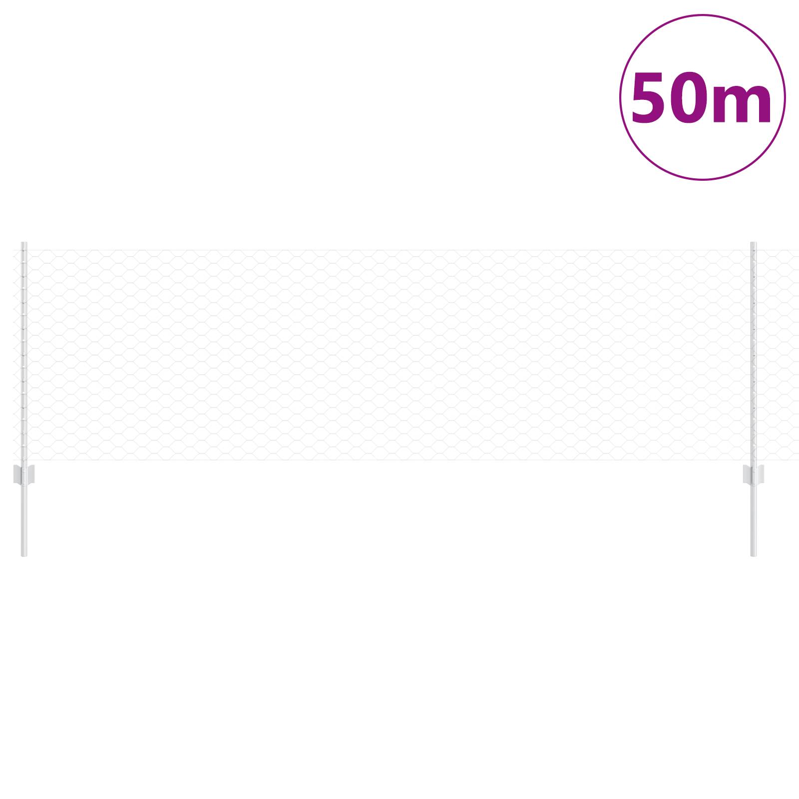 vidaXL Zaunpfosten 11 Stk U-Profil 80 cm Verzinkter Stahl