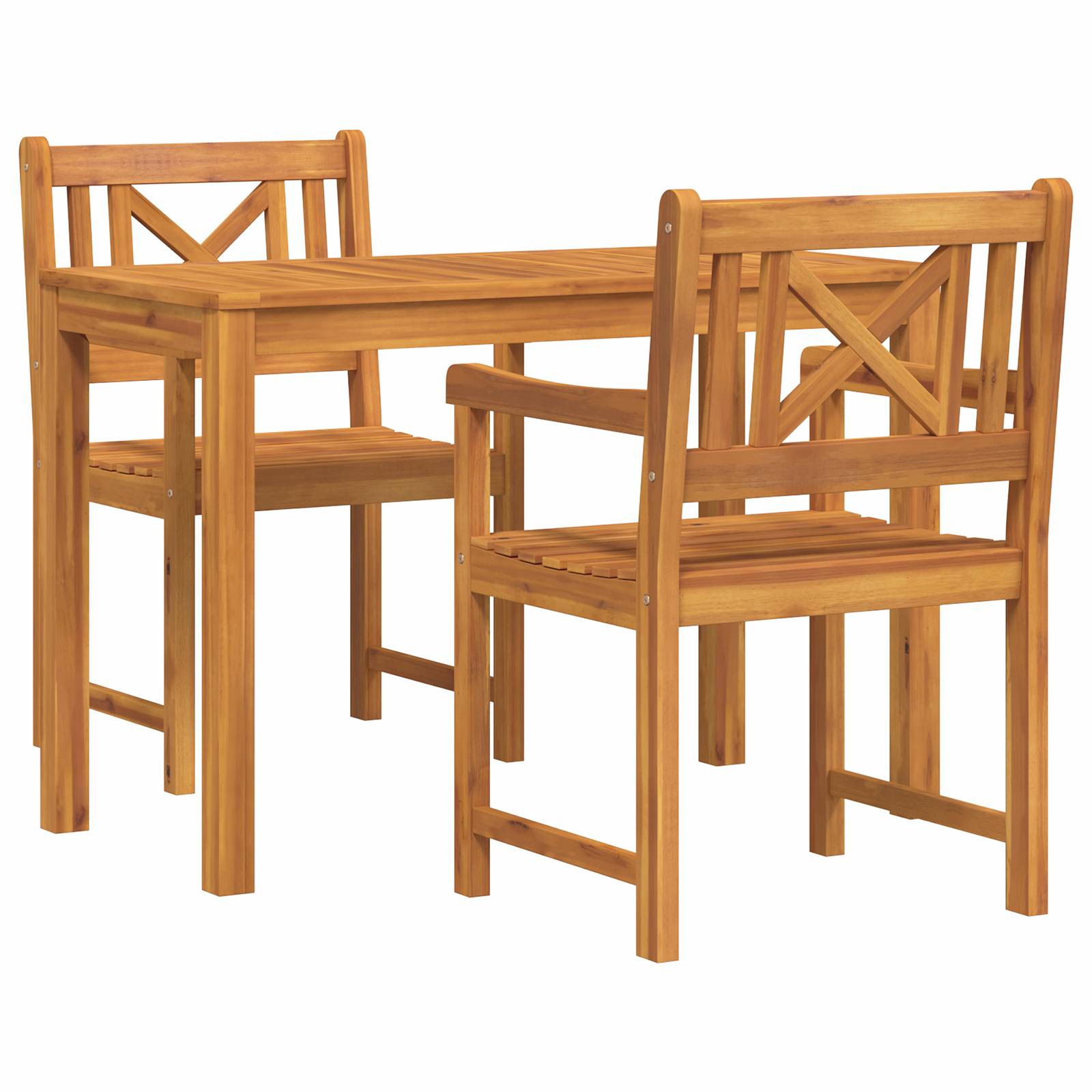 vidaXL Gartenstühle 2 Stk. 56x56x90 cm Massivholz Akazie