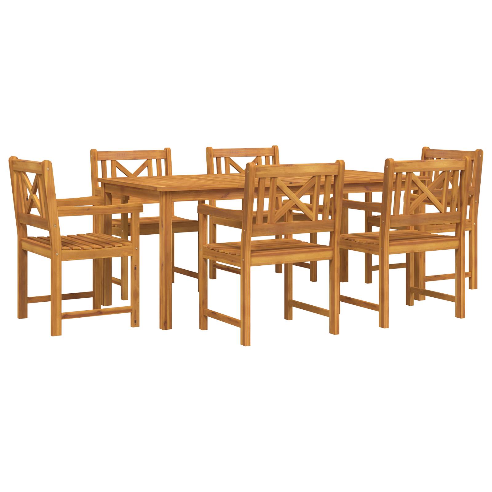 vidaXL Gartenstühle 2 Stück 56x56x90 cm Massivholz Akazie