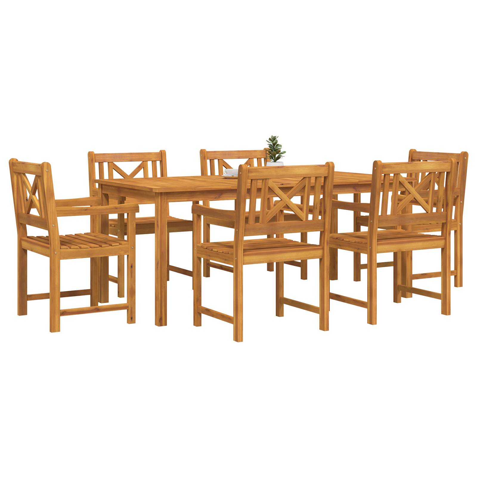 vidaXL Gartenstühle 2 Stück 56x56x90 cm Massivholz Akazie