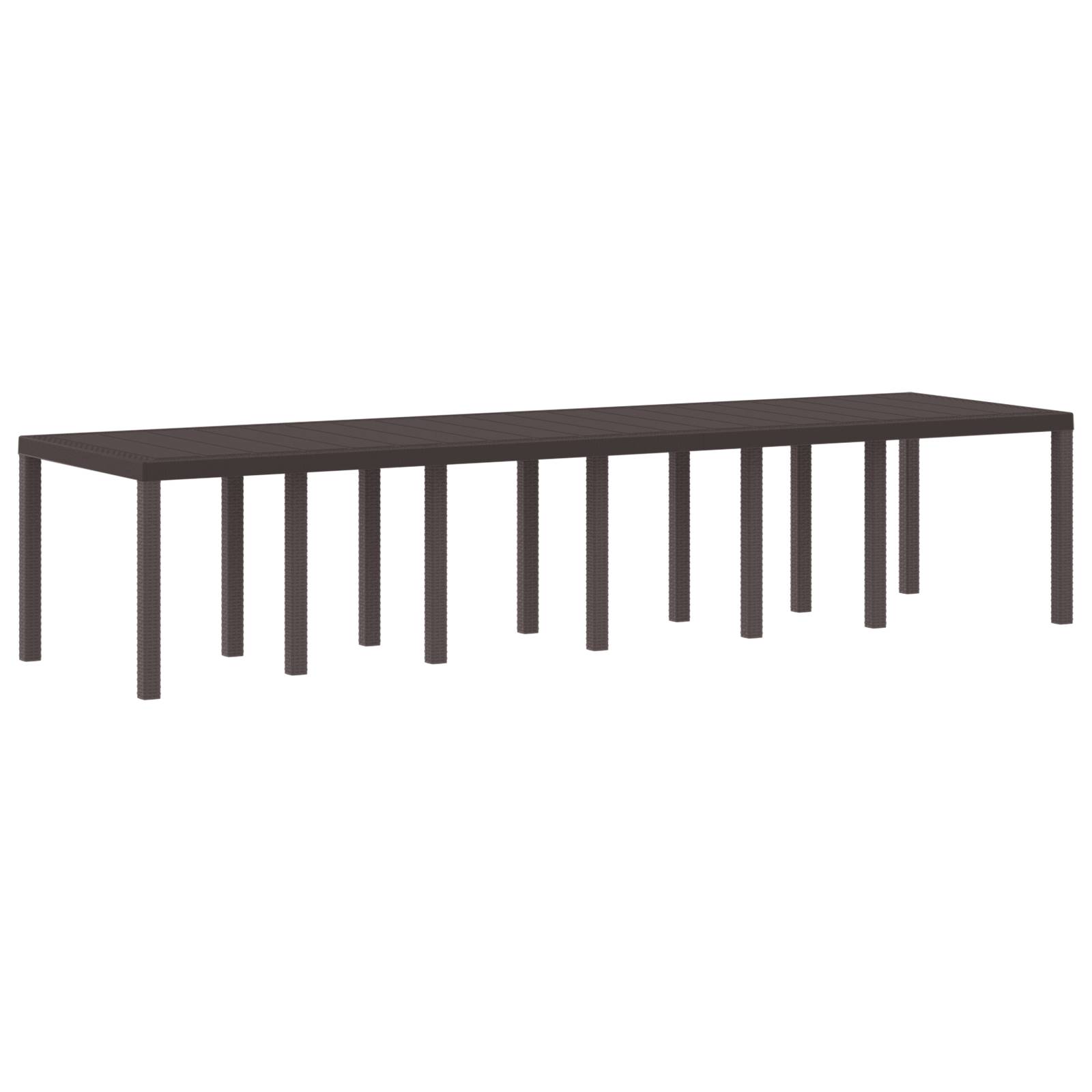 vidaXL Garten Essset Set von 5 Braun und cremeweiß Rattan Groß
