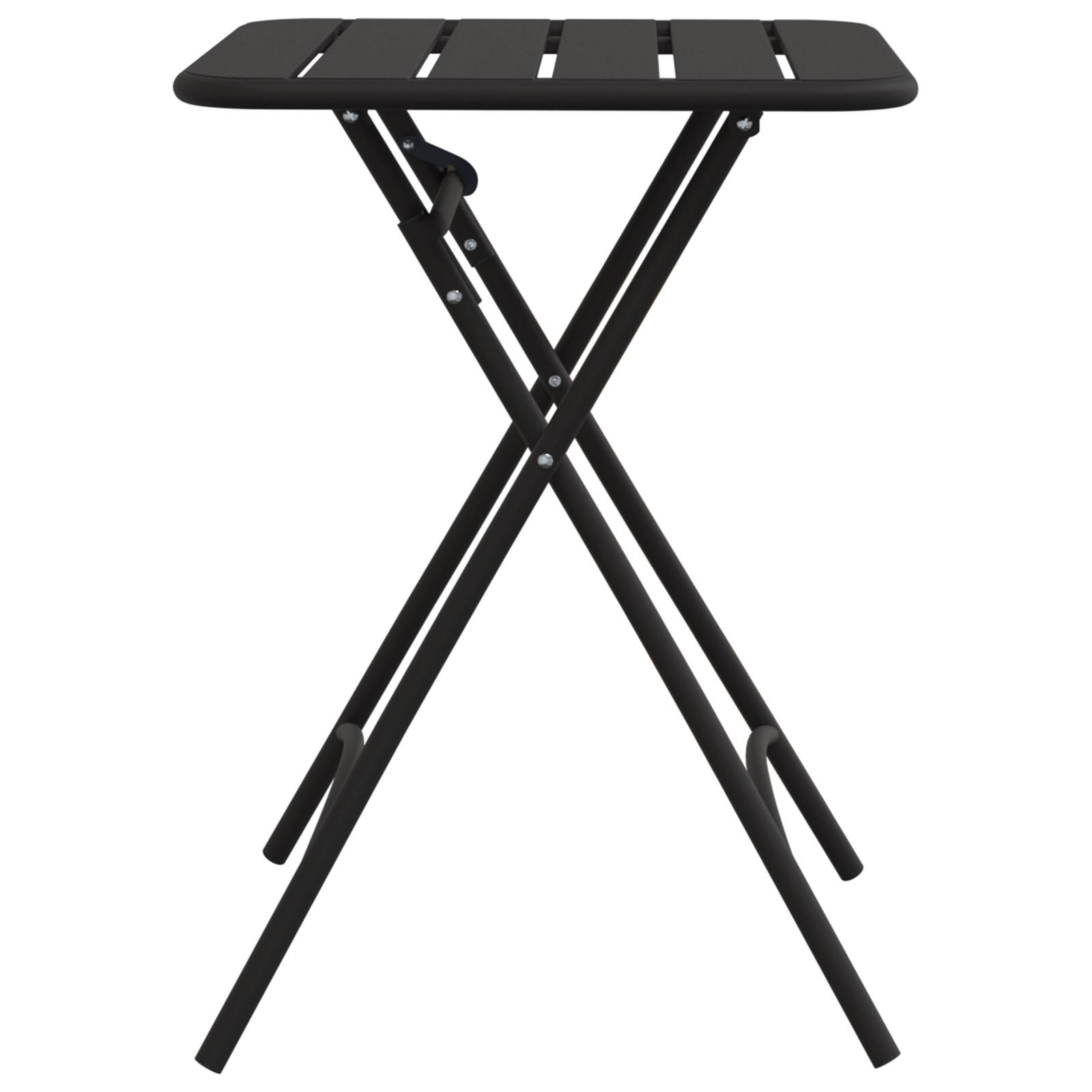 vidaXL Gartentisch Klappbar Anthrazit 55x55x73 cm Stahl