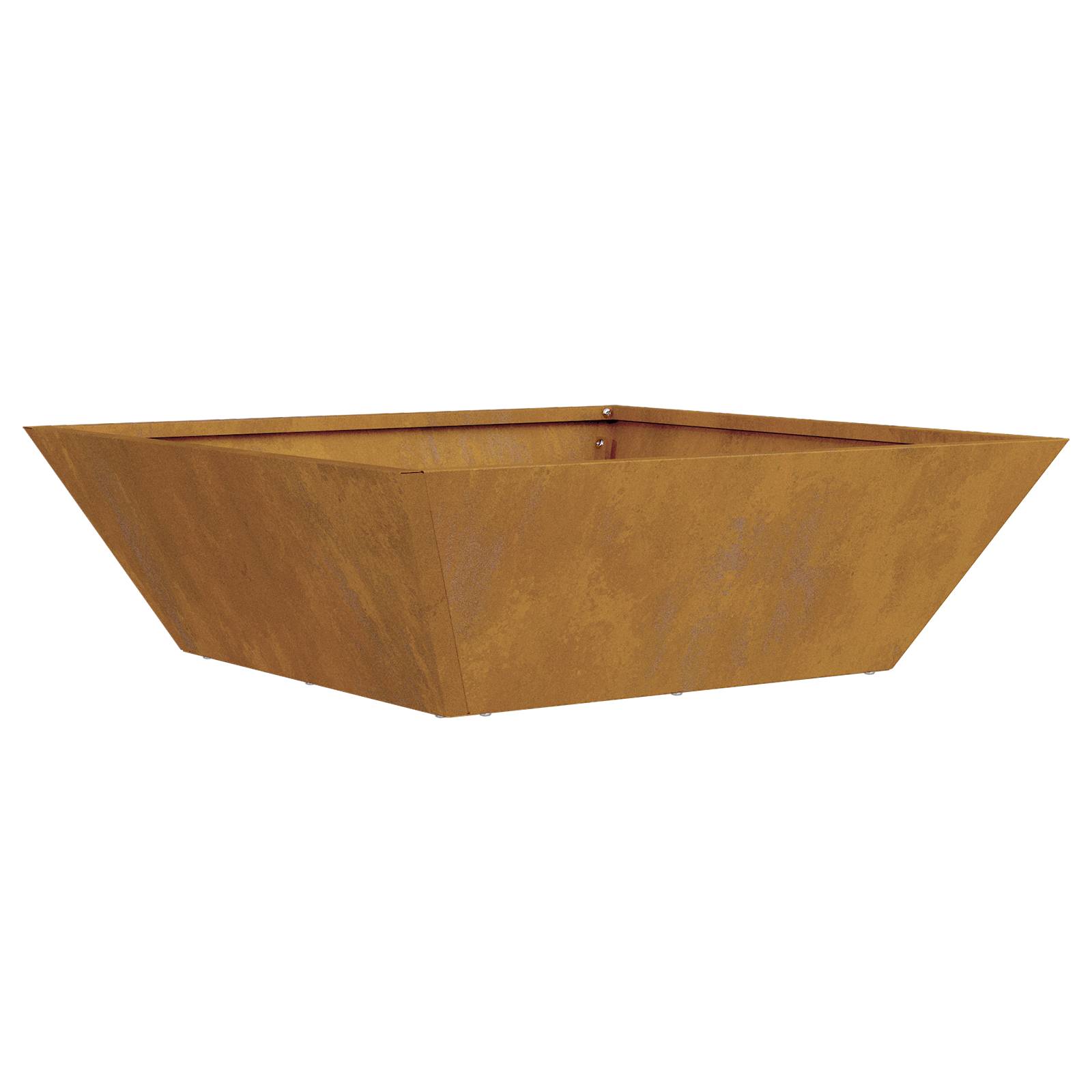vidaXL Metallpflanzer Wetterstahl 50 x 50 x 15 cm Dekorative Intarsien