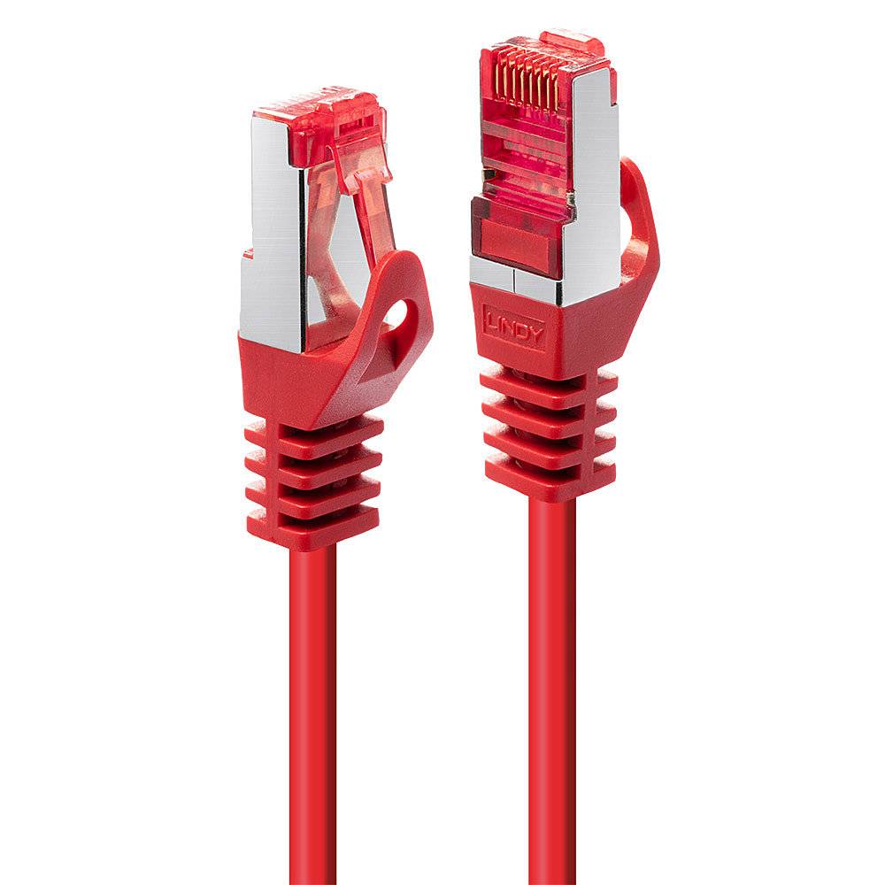LINDY Patchkabel Cat6 S/FTP Basic rot 0.50m Kabel RJ45 Cat.6