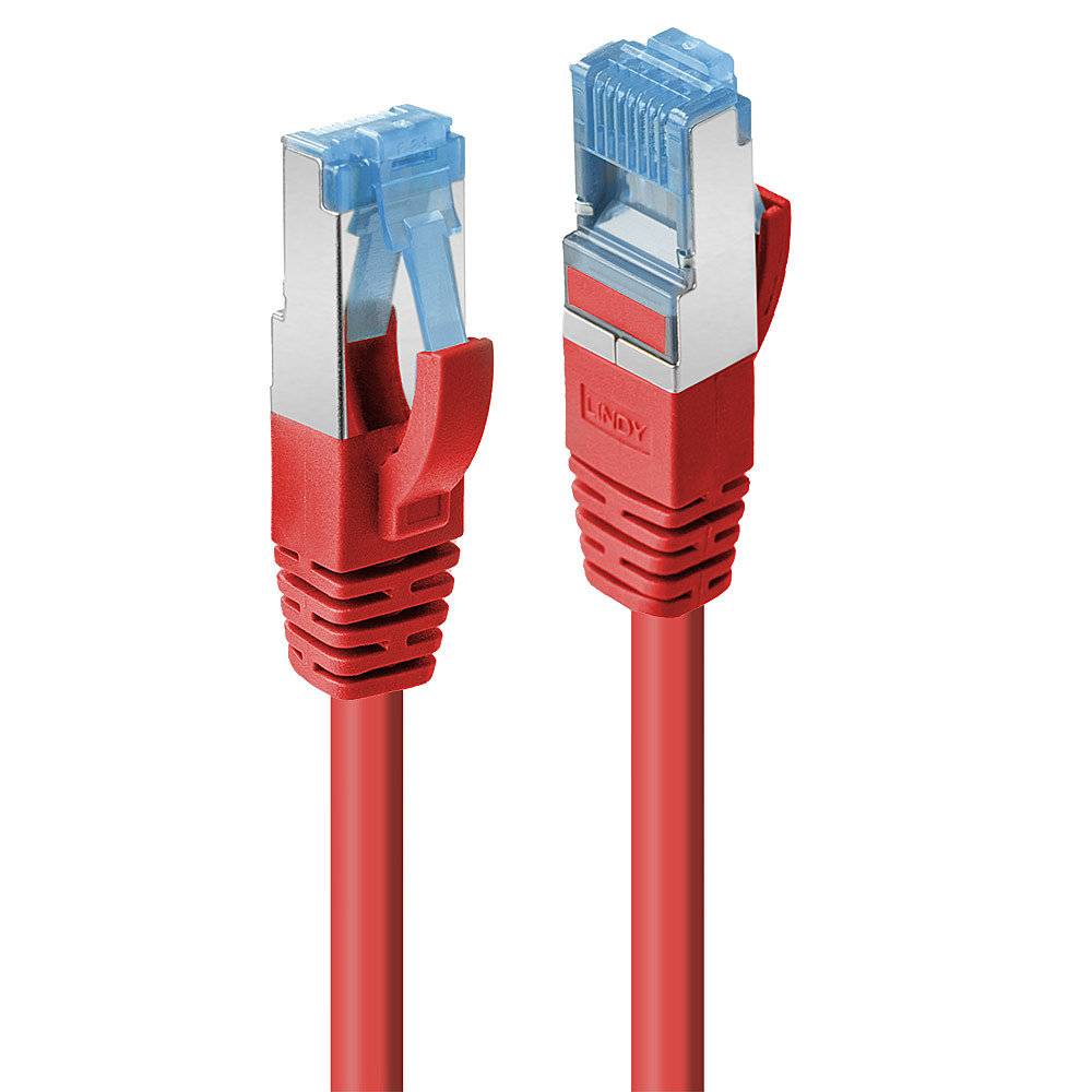 LINDY Patchkabel Cat6A S/FTP PIMF LSZH rot 7.50m Kabel RJ45 Cat.6