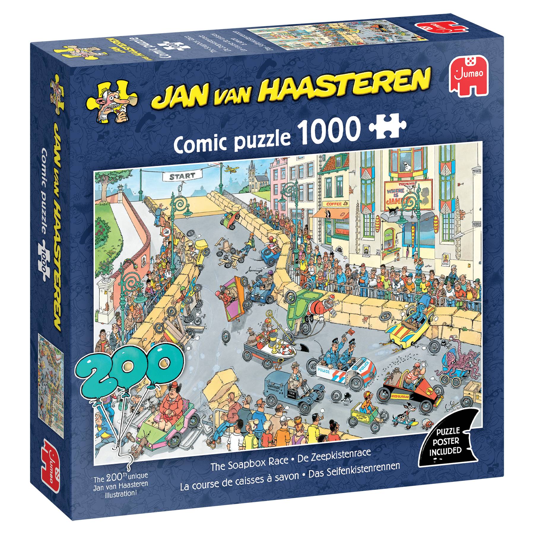 Jan van Haasteren, Das Seifenkistenrennen, 1000 Teile Puzzle