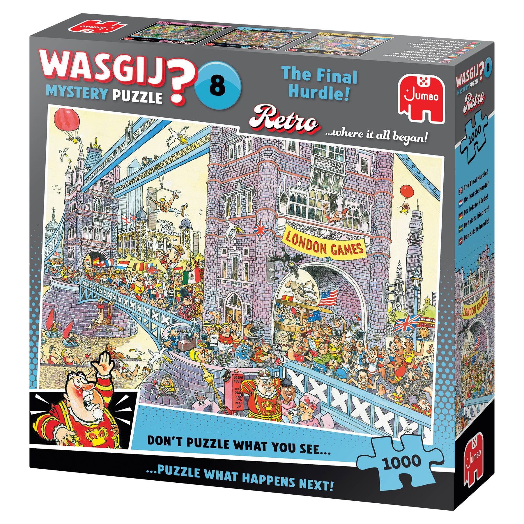 Wasgij Mystery Retro 8, Die letzte Hürde, 1000 Teile Puzzle
