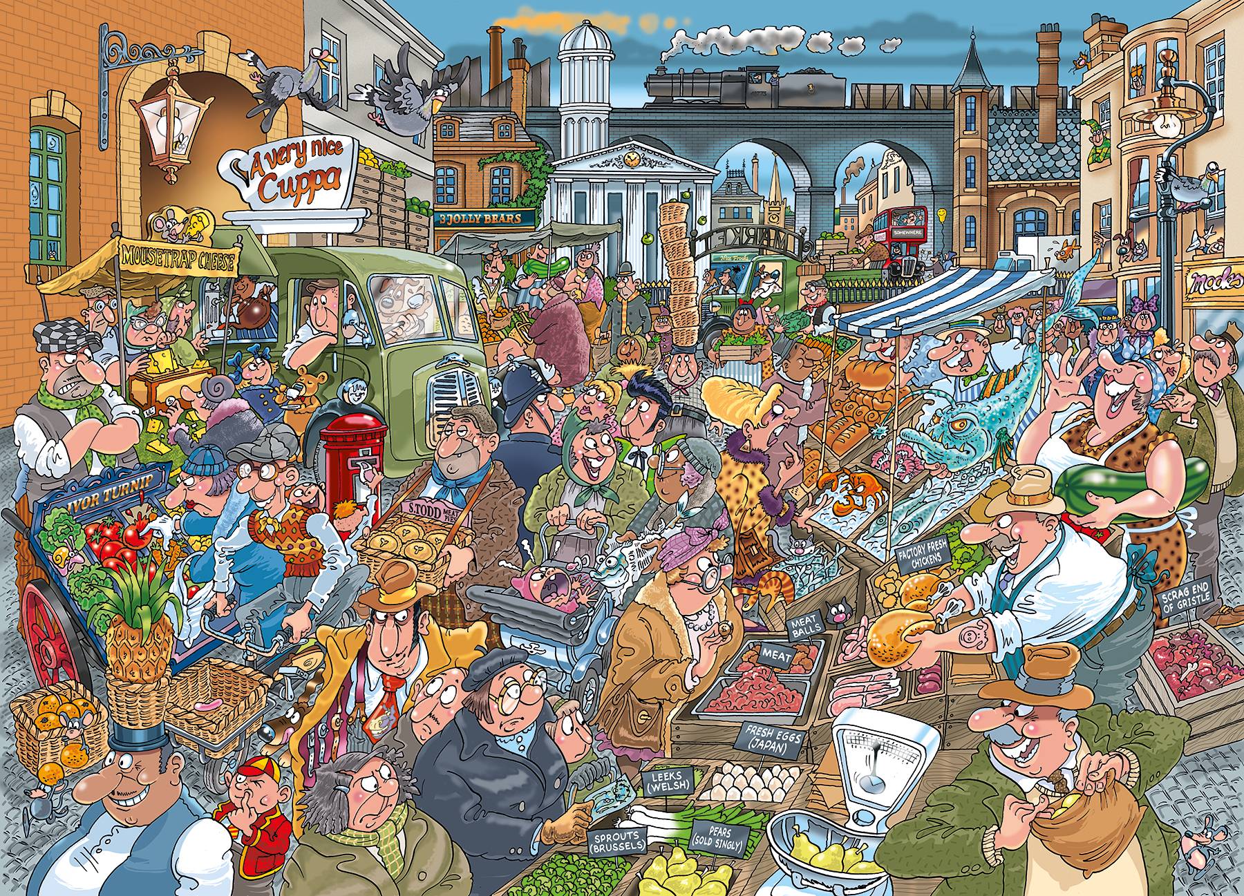 Wasgij Destiny 26, Zum Bersten voll mit Bio, 1000 Teile Puzzle