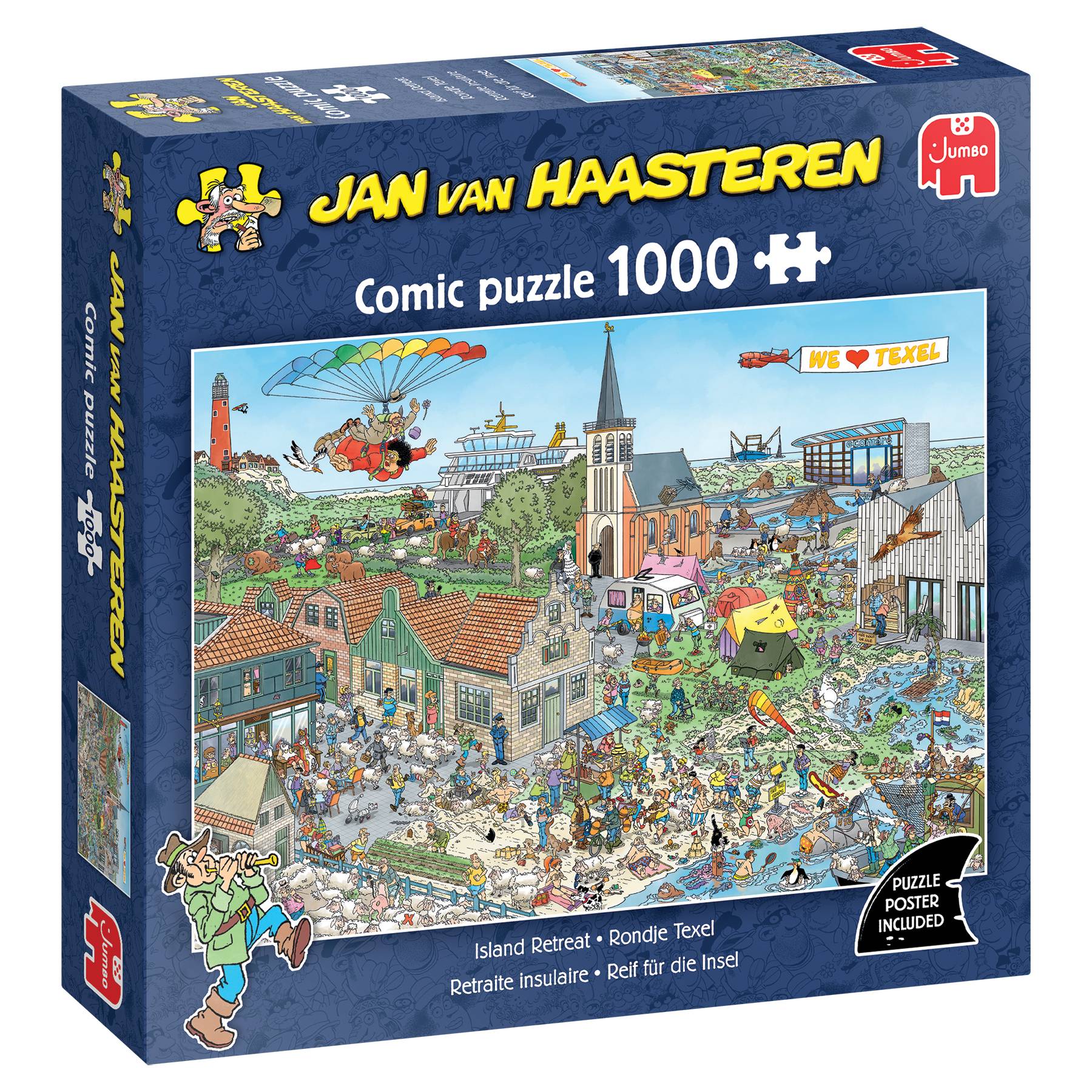 Jan van Haasteren, Reif für die Insel, 1000 Teile Puzzle