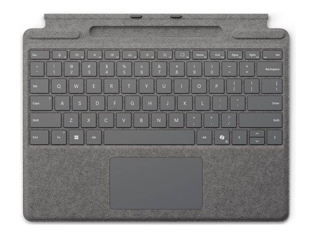Microsoft Surface Pro Keyboard - Tastatur - mit Trackpad, Beschleunigungsmesser, Surface Slim Pen 2 Ablage- und Ladesch