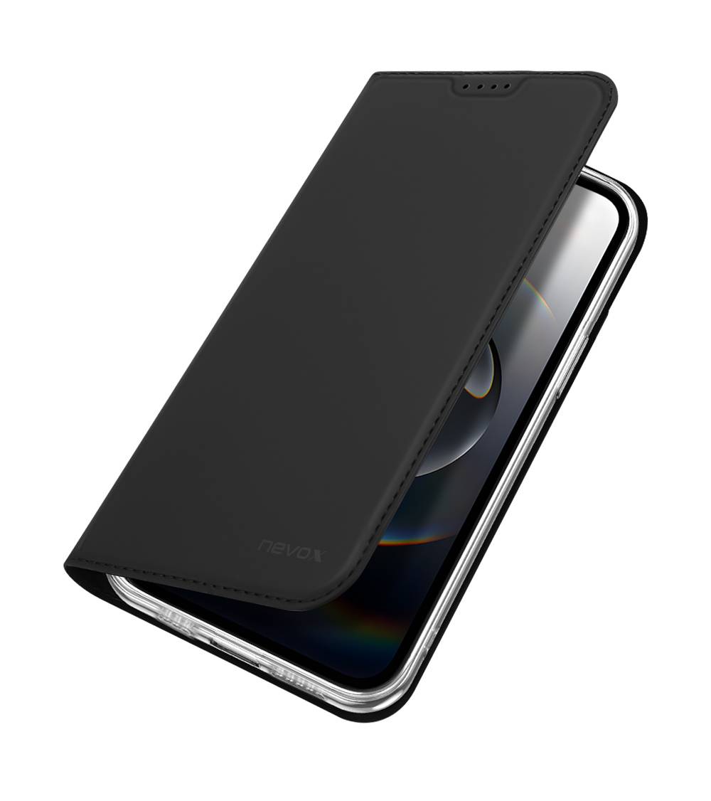 nevox 2495, Folio, Apple, iPhone 16e, 15,5 cm (6.1"), Schwarz