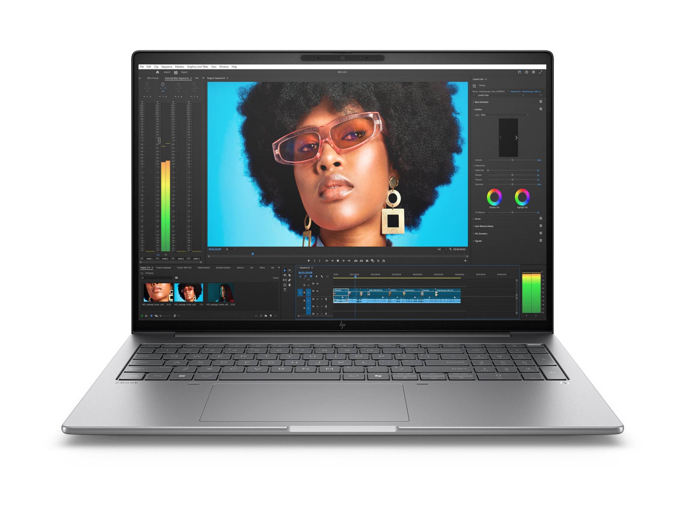 HP ZBook 8 G1i A3ZU0ET Laptop 40,6 cm (16,0 Zoll), 64 GB RAM, 2 TB SSD, Intel® Core™ Ultra 7 265H